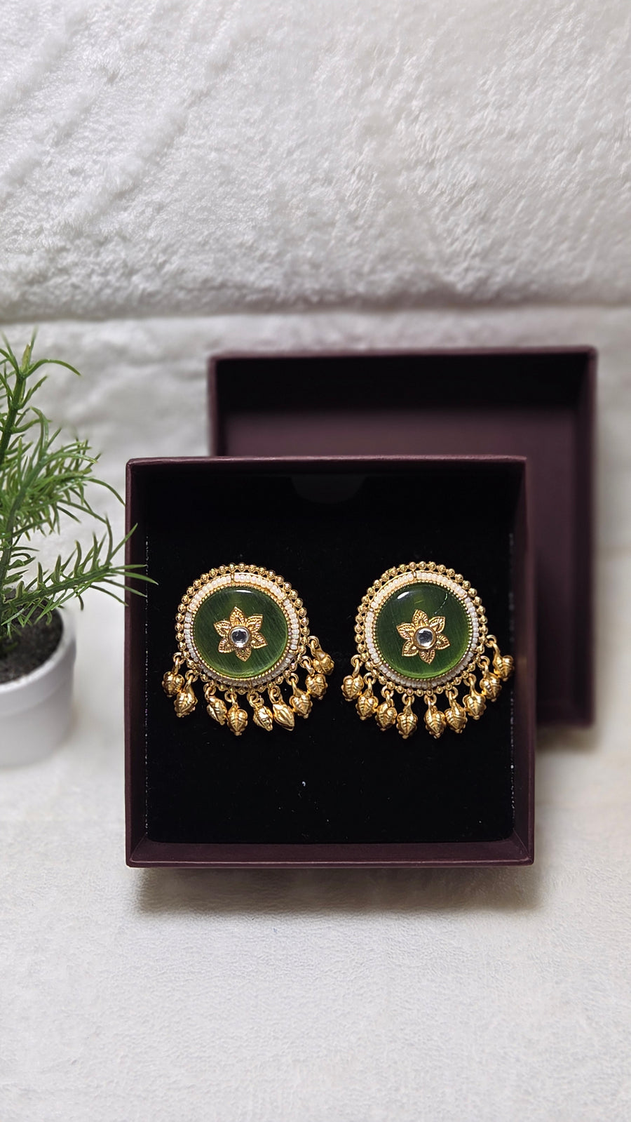 Regal Shine Big Pearl Earrings