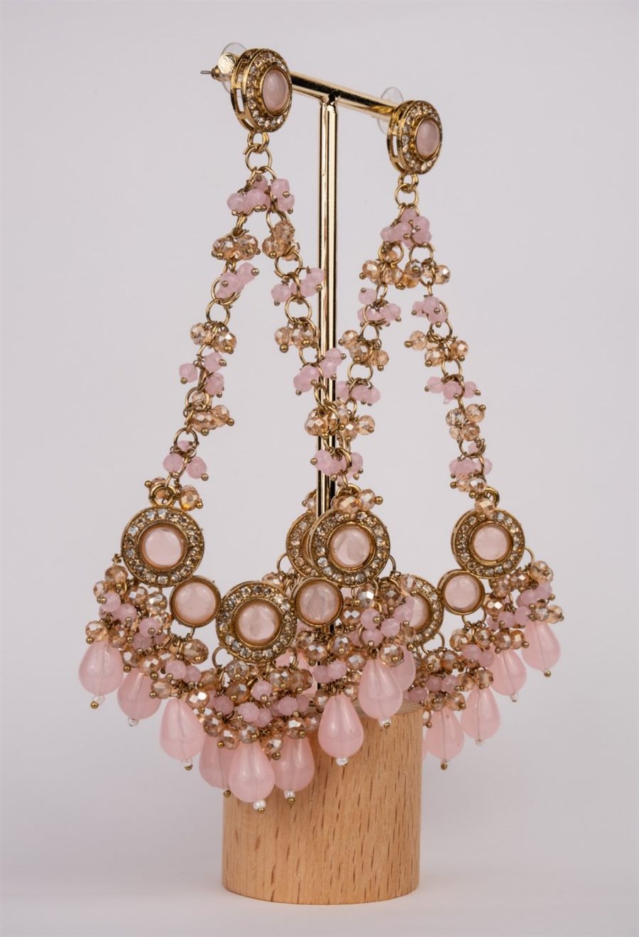 Gulabi Beaded Chandbalis