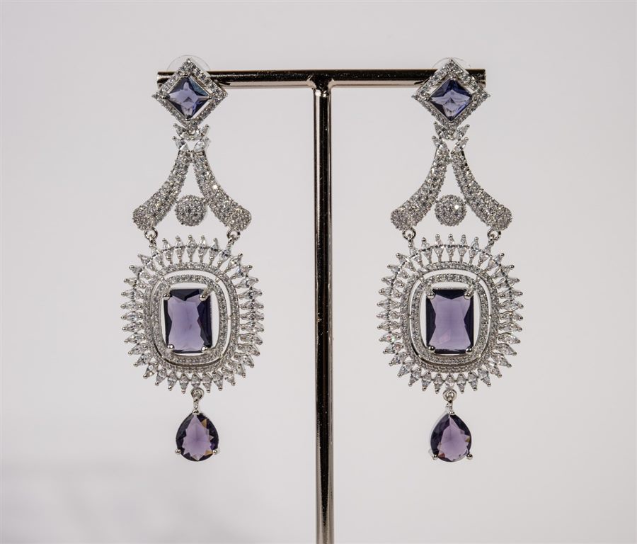 Neelam Amethyst CZ Drops